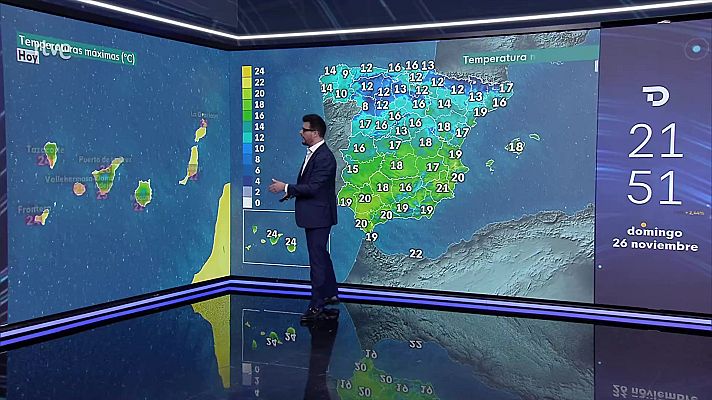 El tiempo - En la segunda mitad del día, aumentará la nubosidad de oeste a este en la mitad norte, especialmente extremo norte