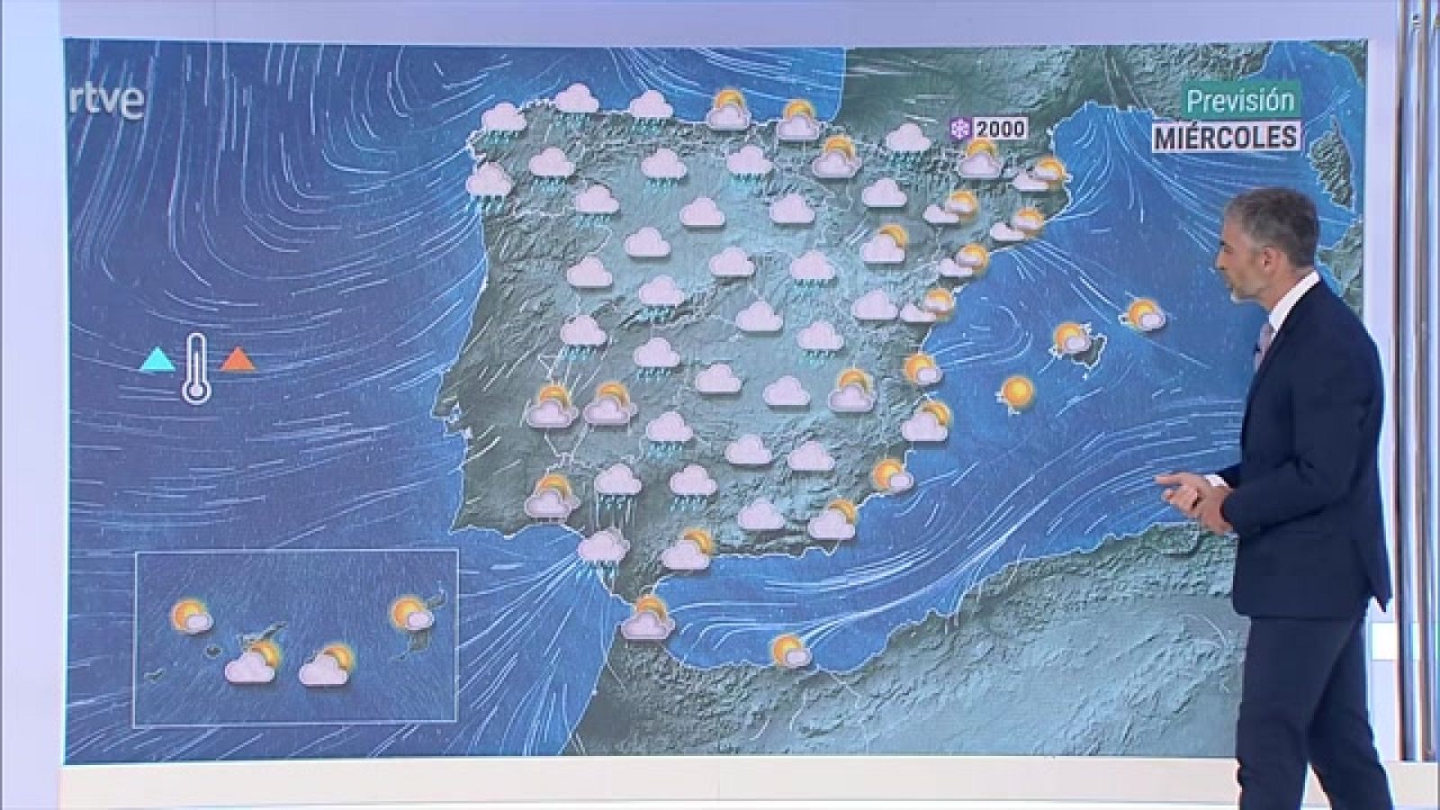 Precipitaciones localmente persistentes en el oeste de Galicia - ver ahora
