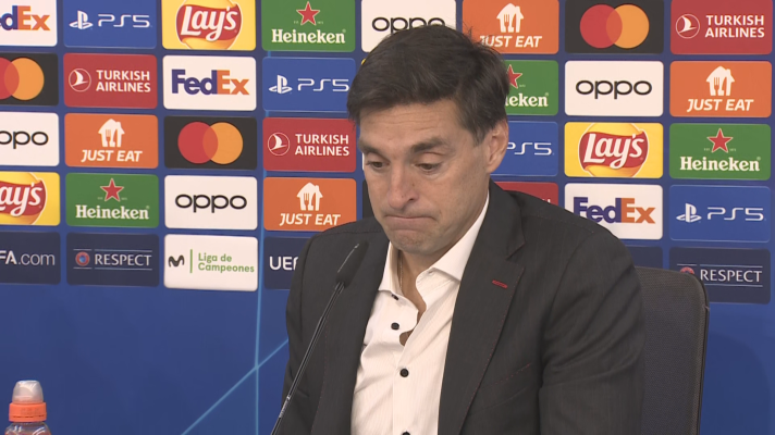 Champions League - Diego Alonso tras la derrota del Sevilla: "Yo soy el responsable de lo ocurrido hoy"