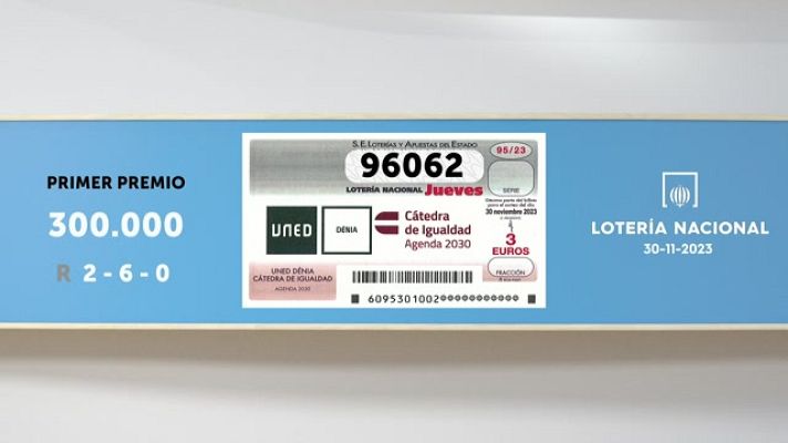 SELAE - Sorteo de la Lotería Nacional del 30/11/2023