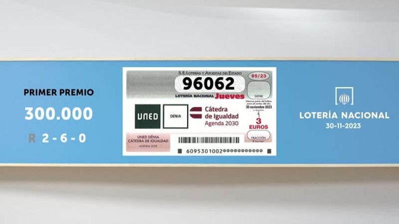 Sorteo de la Lotería Nacional del 30/11/2023 - Ver ahora