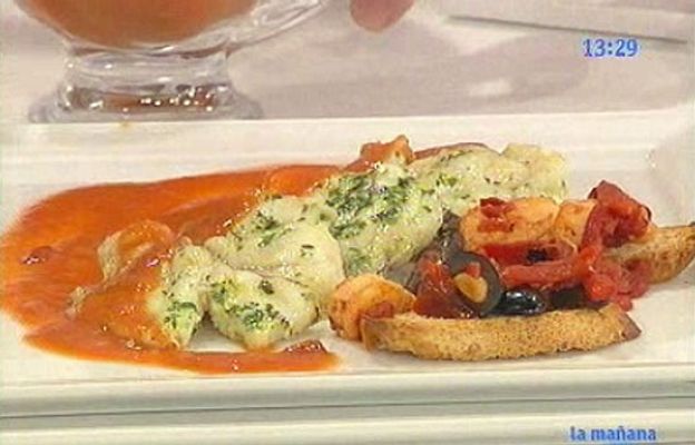 RTVE Cocina - Rape en salsa de langostinos
