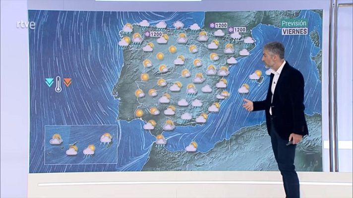 El tiempo - Intervalos de viento fuerte en los litorales del Cantábrico