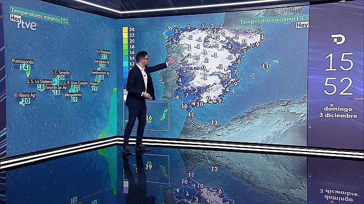 El tiempo - Precipitaciones localmente fuertes en el oeste de Galicia