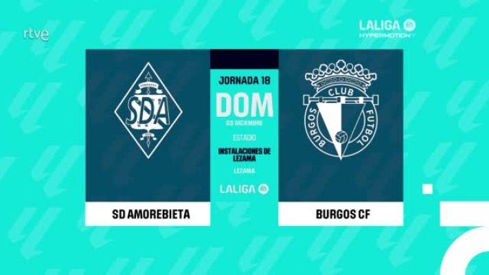 Resúmenes de LaLiga - Amorebieta - Burgos: resumen del partido de la 18ª jornada