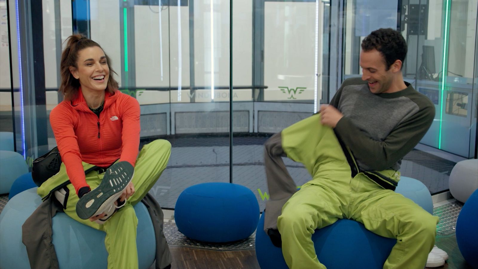 Raquel Sánchez Silva y Marc Santandreu contra la gravedad