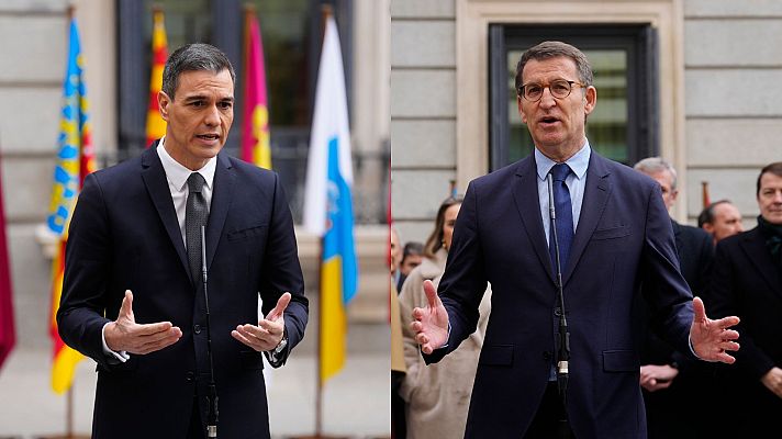 Informativo 24h - Reproches cruzados de Feijóo y Sánchez por la Constitución