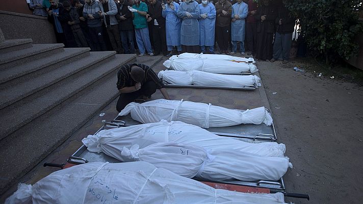 Telediario 1 - Combates encarnizados en Jan Yunis, en el sur de Gaza