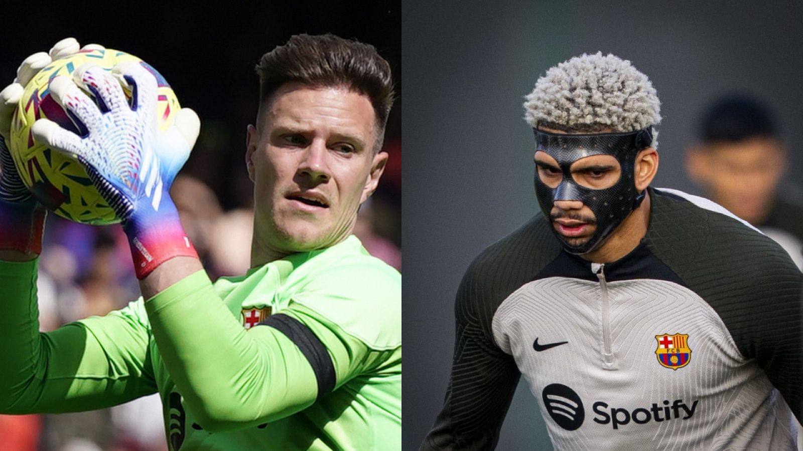 Ter Stegen será operado de la espalda este jueves y Araújo jugará con una máscara ante el Girona- ver ahora