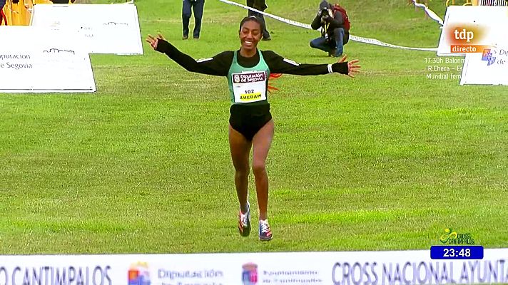 Cross - Likina Amebaw se aficiona a España y vuelve a vencer en el Cross de Cantimpalos