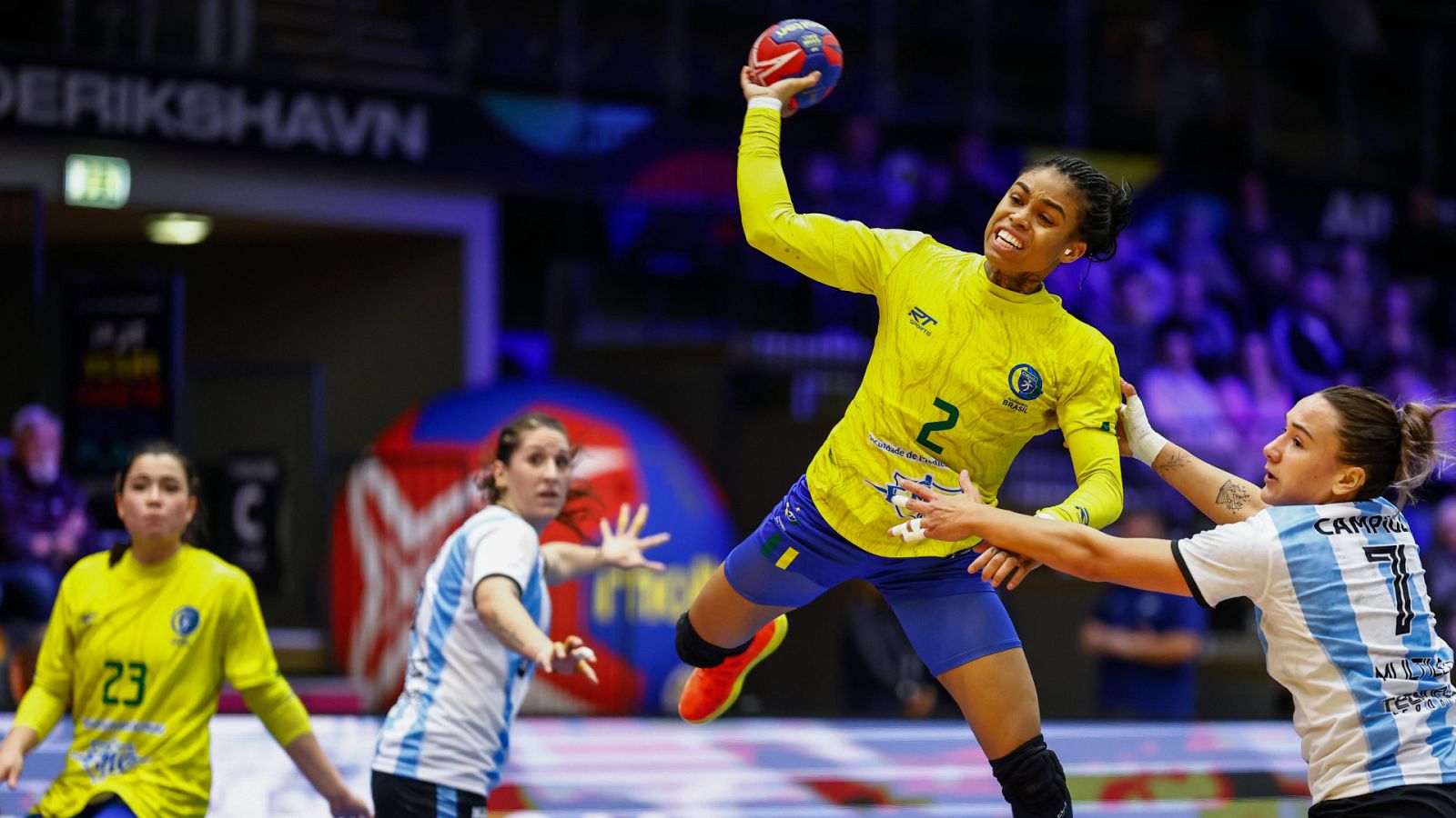 Balonmano - Campeonato del Mundo Femenino. Main Round: Brasil - Argentina - ver ahora