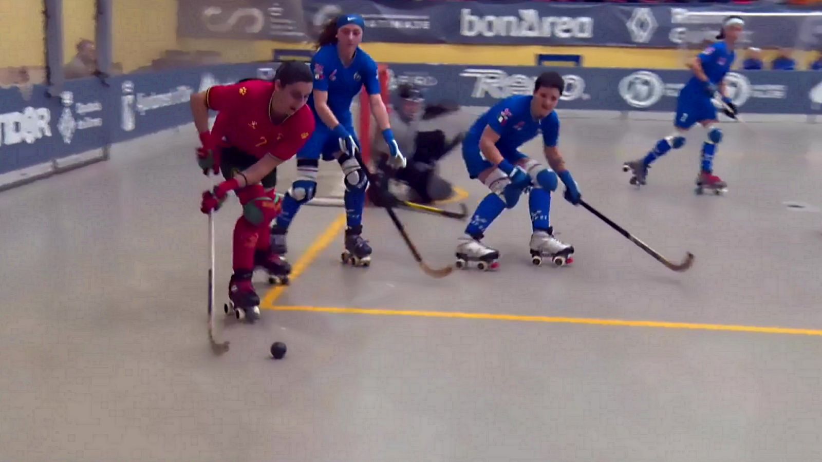 Hockey patines - Campeonato de Europa femenino. 1ª Semifinal - ver ahora