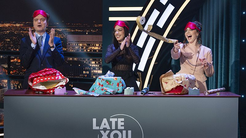 Dulceida, Inés Hernand y Marc Giró en Late Xou