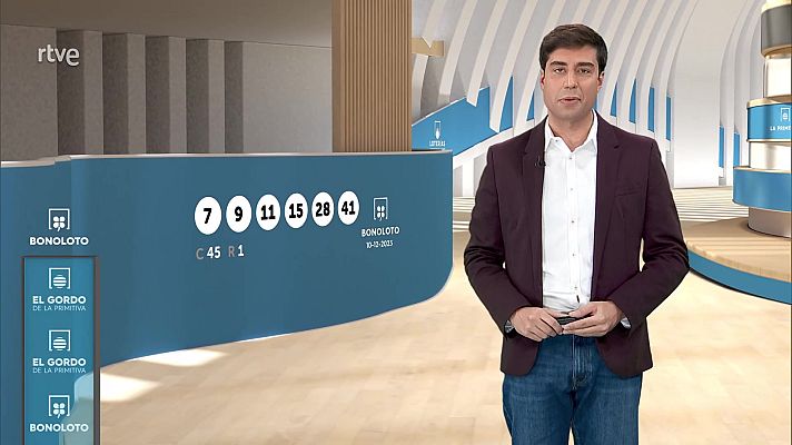 Loterías - Sorteo de la Bonoloto y El Gordo de la Primitiva del 10/12/2023