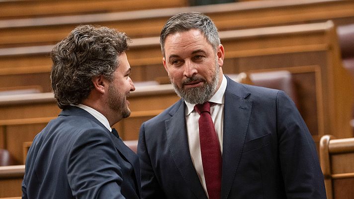 Telediario 1 - El PSOE denunciará a Abascal por "delito de odio"