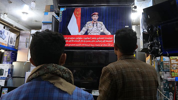 Telediario 1 - Israel, obligado a vigilar el mar Rojo, donde los hutíes han atacado un petrolero