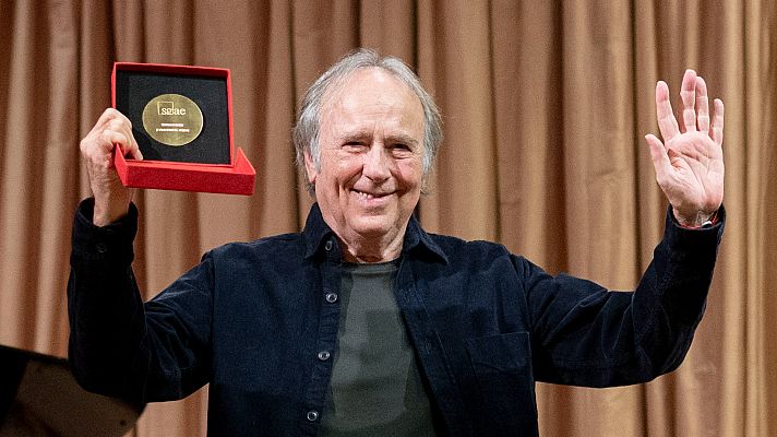 Telediario 2 - Serrat recibe la medalla de honor de la SGAE