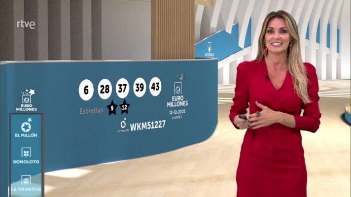 Loterías - Sorteo de la Bonoloto y Euromillones del 12/12/2023