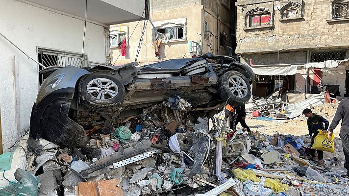 Telediario Fin de Semana - Israel prosigue con sus ataques sobre el sur de la Franja de Gaza