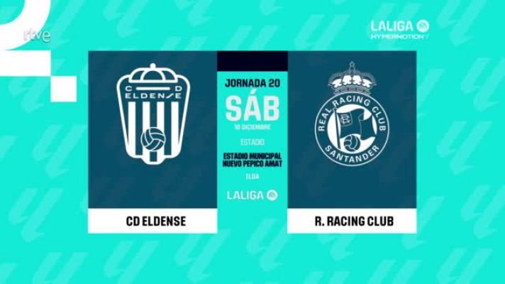 Resúmenes de LaLiga - Eldense - Racing: resumen del partido de la 20ª jornada