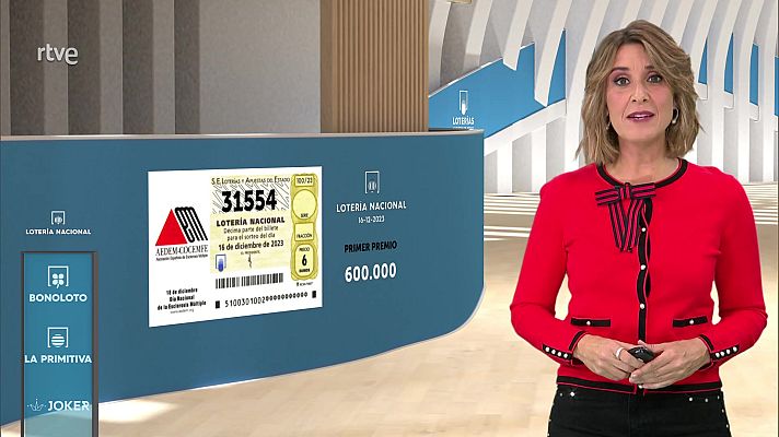 Loterías - Sorteo de la Lotería Nacional del 16/12/2023