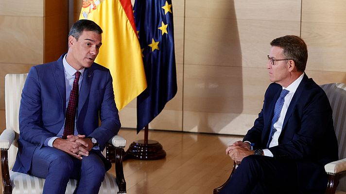 Telediario Fin de Semana - El PSOE pide a Feijóo que acuda a la reunión con Sánchez