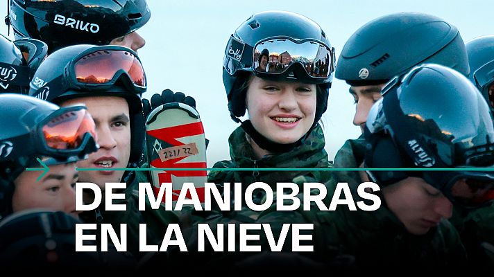Modo Digital - La princesa Leonor participa en ejercicios de montaña y esquí en el Pirineo aragonés