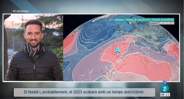 El temps - Fortes ventades abans del retorn d'un anticicló nadalenc