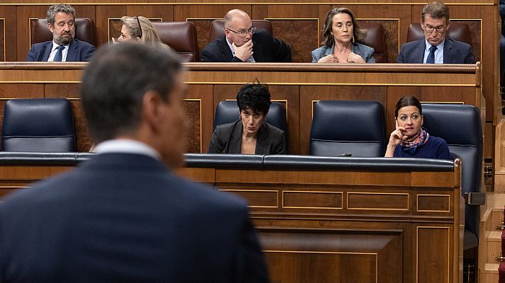 Telediario 1 - Sánchez coincide con Feijóo en el reconocimiento del Estado palestino pero el PP recrimina sus críticas a Netanyahu