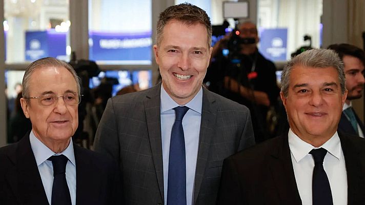 Telediario 1 - El futuro de la Superliga, pendiente de la resolución de la justicia europea de este jueves