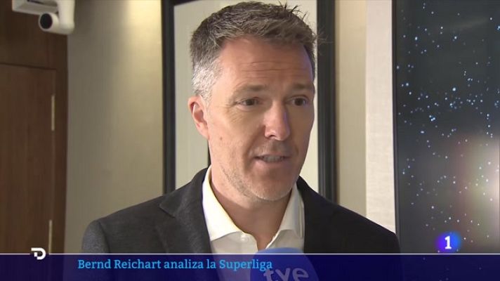 Telediario 1 - Bernd Reichart, CEO de la Superliga: "Todos los clubes serán libres de decidir sobre su futuro"