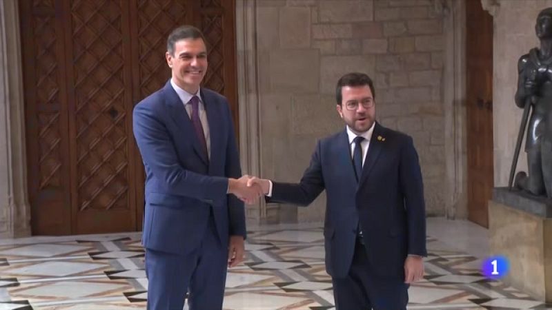 Pedro Sánchez i Pere Aragonès acorden reactivar la taula de diàleg