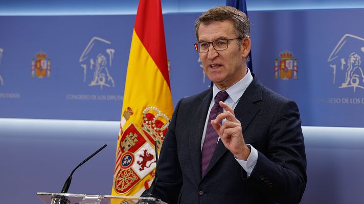 Informativo 24h - Feijóo asegura que Sánchez ha aceptado sus condiciones para eliminar el término "disminuido" de la Constitución