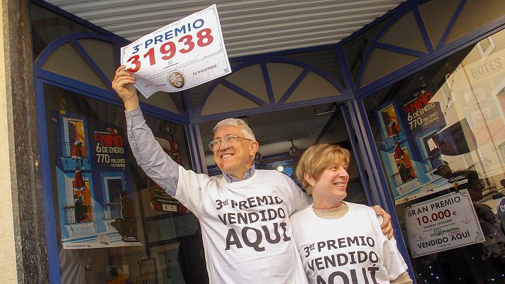 Telediario 1 - El tercer premio, vendido íntegramente en una administración de Biar en Alicante