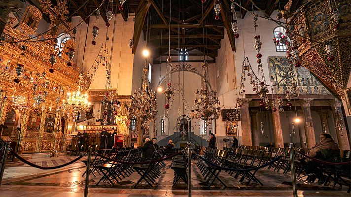 Telediario Fin de Semana - La guerra en Gaza ensombrece la Navidad en Belén, donde no hay turistas ni peregrinos