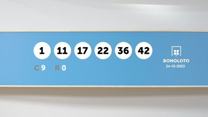 SELAE - Sorteo de la Lotería Bonoloto del 24/12/2023