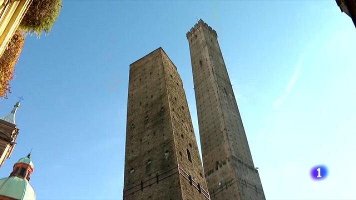 Telediario 1 - La Torre italiana de Garisenda se está cayendo