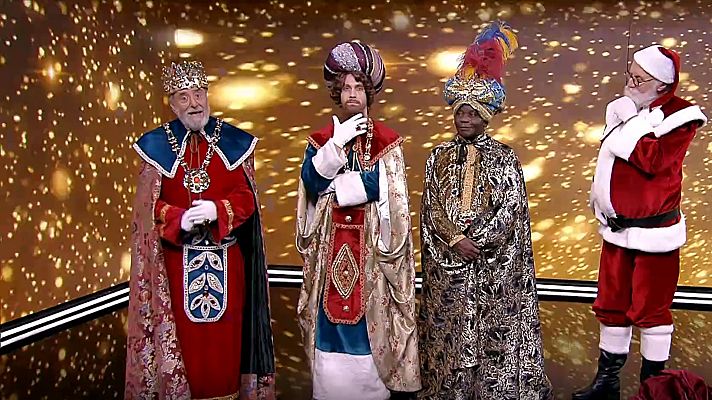 Telediario 1 - Los Reyes Magos visitan el Telediario