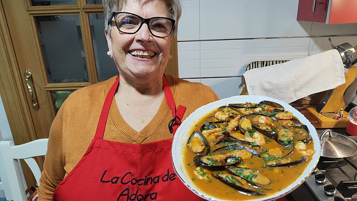 Mañaneros 360 - Receta de mejillones en salsa de langostinos