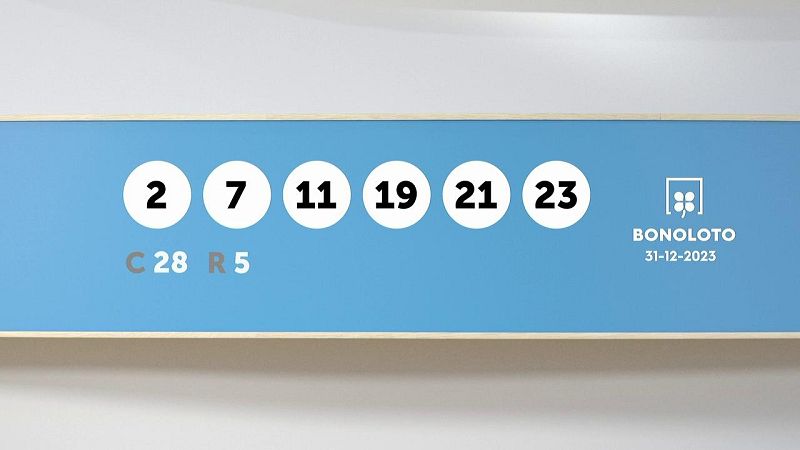 Sorteo de la Lotería Bonoloto del 31/12/2023 - Ver ahora