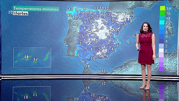 El tiempo - Intervalos de viento fuerte y rachas muy fuertes en el norte de Galicia y oeste de Asturias