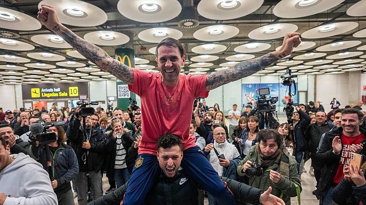  - El español Santiago Sánchez llega a España tras estar detenido15 meses en Irán