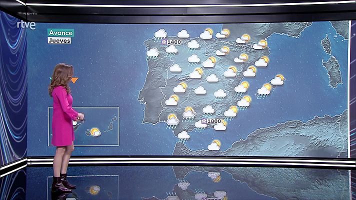 El tiempo - Precipitaciones localmente fuertes o persistentes en el oeste de Galicia