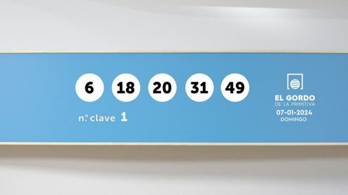 SELAE - Sorteo de la Lotería Gordo de la Primitiva del 07/01/2024
