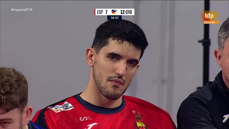 La lesión de Miguel Sánchez Migallón en el debut de los Hispanos
