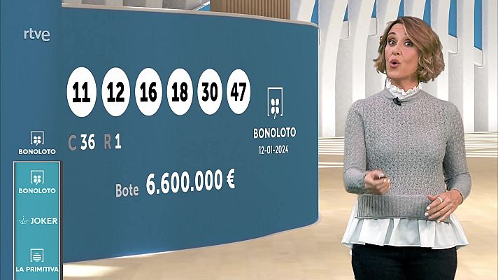 Loterías - Sorteo de la Bonoloto y Euromillones del 12/01/2024