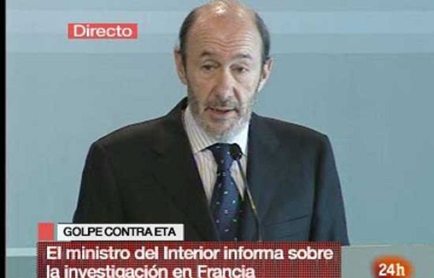  - Rubalcaba detenciones ETA