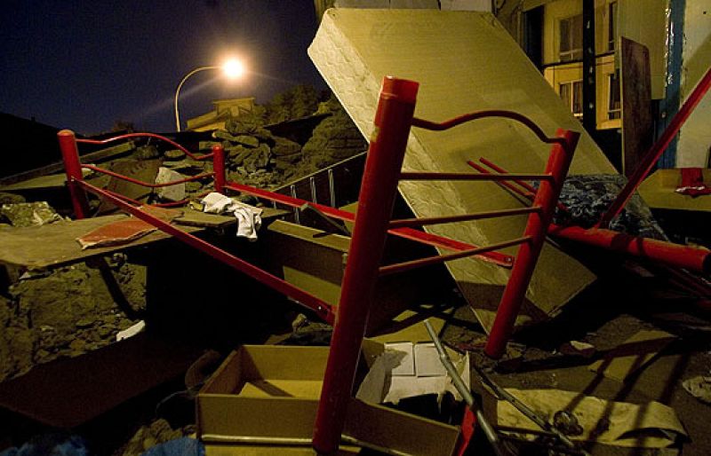 Escenas de pillaje en algunas zonas de Chile