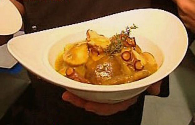 RTVE Cocina - Guiso de boletus con pulpo