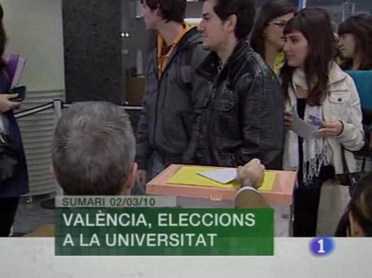 L'informatiu - Comunitat Valenciana - L'informatiu Comunitat Valenciana - 02/03/10
